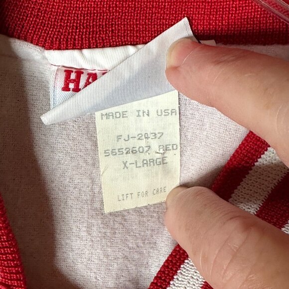 Vintage Hartwell Sports Red Satin Bomber Jacket XL USA Made 700 Club Bowling - Picture 11 of 14